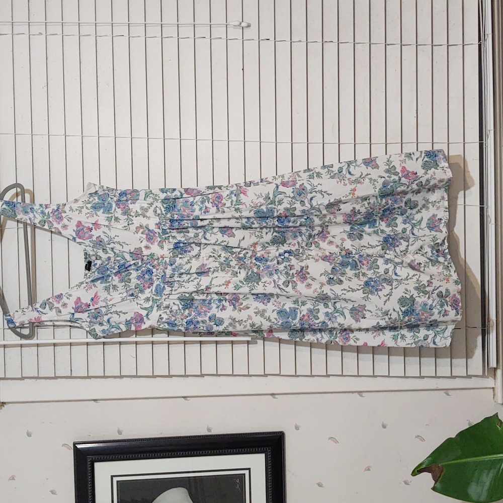 J. Crew Floral Dress - Blue and Pink